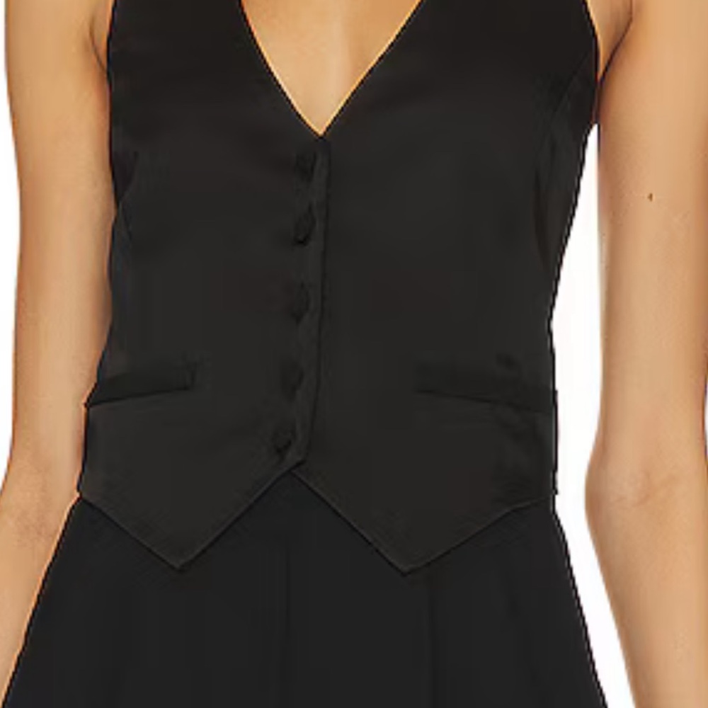 Amanda Uprichard Black Halter Jumpsuit - Picture 3 of 6